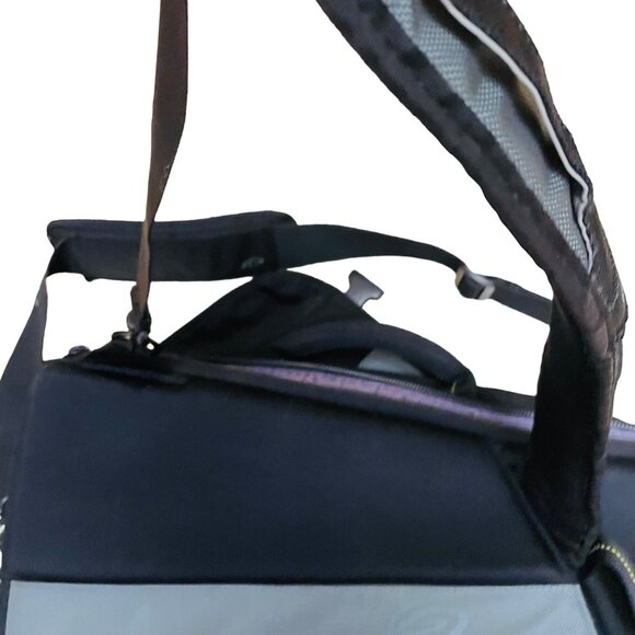 Timbuk2 Black & Gray Messenger Bag With AMD Turion64 X2 Logos 19" x 13" x 3" - Picture 7 of 11